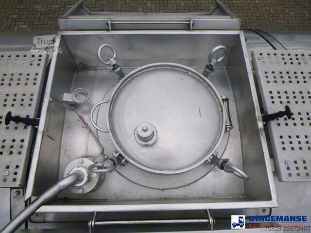 Tartály Burg Chemical tank inox 32.6 m3 / 3 comp