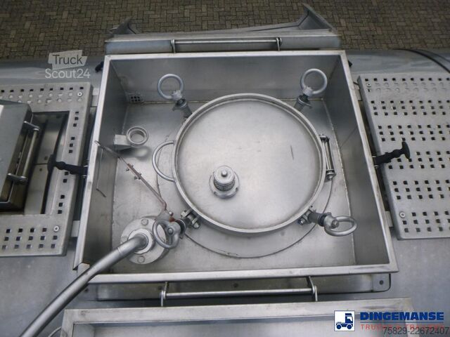Tartály Burg Chemical tank inox 32.6 m3 / 3 comp