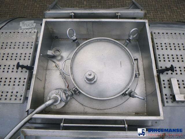 Tartály Burg Chemical tank inox 32.6 m3 / 3 comp