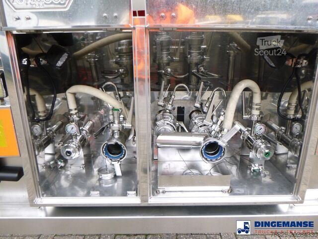 Tank Van Hool Food tank inox 62 m3 / 3 comp