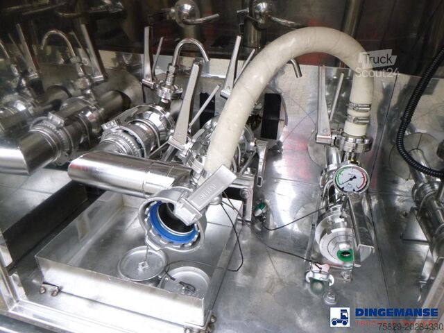 Tank Van Hool Food tank inox 62 m3 / 3 comp