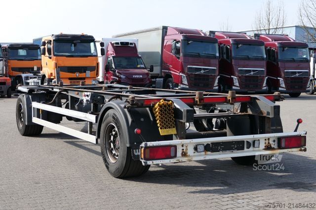 Priklopnik z menjalnim šasijem SCHMITZ CARGOBULL AWF 18 BDF Wechselfahrgestell SAF-Achsen