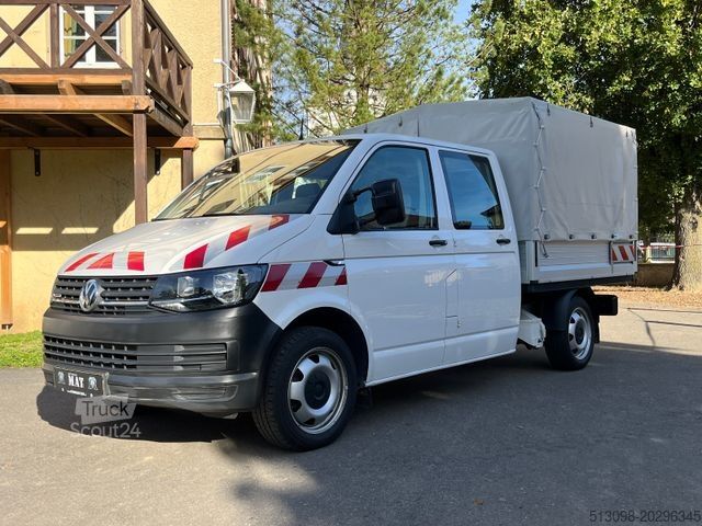 Samochód dostawczy z plandeką VOLKSWAGEN T6 PRITSCHE+PLANE DOKA 4 MOTION NAVI KLIMA AHK