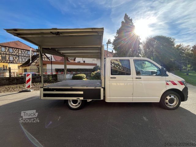 Samochód dostawczy z plandeką VOLKSWAGEN T6 PRITSCHE+PLANE DOKA 4 MOTION NAVI KLIMA AHK