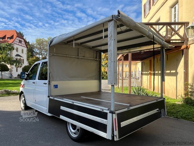 Samochód dostawczy z plandeką VOLKSWAGEN T6 PRITSCHE+PLANE DOKA 4 MOTION NAVI KLIMA AHK