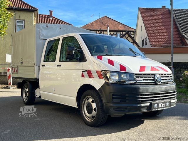 Samochód dostawczy z plandeką VOLKSWAGEN T6 PRITSCHE+PLANE DOKA 4 MOTION NAVI KLIMA AHK