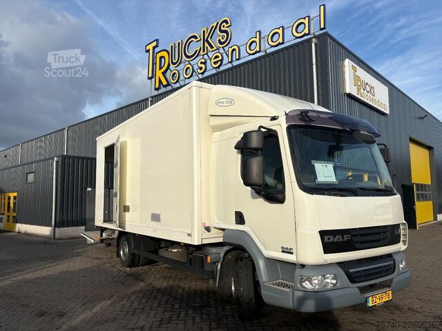 Benne fermée DAF LF 45.180 + euro 5 + 12ton + 5.58m box + lift