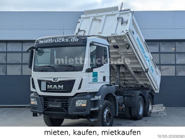 Üç taraflı damperli kamyon MAN 26.470 6x4 Meiller Bordmatik  1760 Euro mtl.