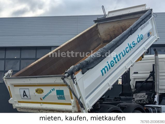 Üç taraflı damperli kamyon MAN 26.470 6x4 Meiller Bordmatik  1760 Euro mtl.