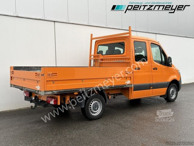 Фургон с двойной кабиной Mercedes-Benz Sprinter 314 CDI Doka Pritsche, Klima, Standh., AHK 2,8 t.