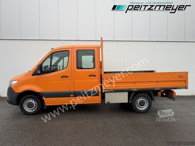 Фургон с двойной кабиной Mercedes-Benz Sprinter 314 CDI Doka Pritsche, Klima, Standh., AHK 2,8 t.