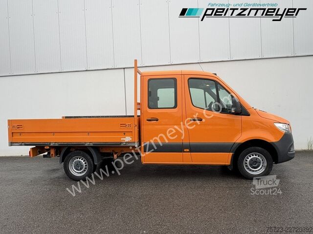 Фургон с двойной кабиной Mercedes-Benz Sprinter 314 CDI Doka Pritsche, Klima, Standh., AHK 2,8 t.