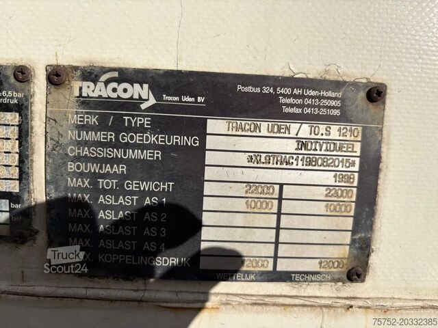 Lonas deslizantes Tracon 10,6M City Trailer AS-1 Stuuras Dhollandia 2500...