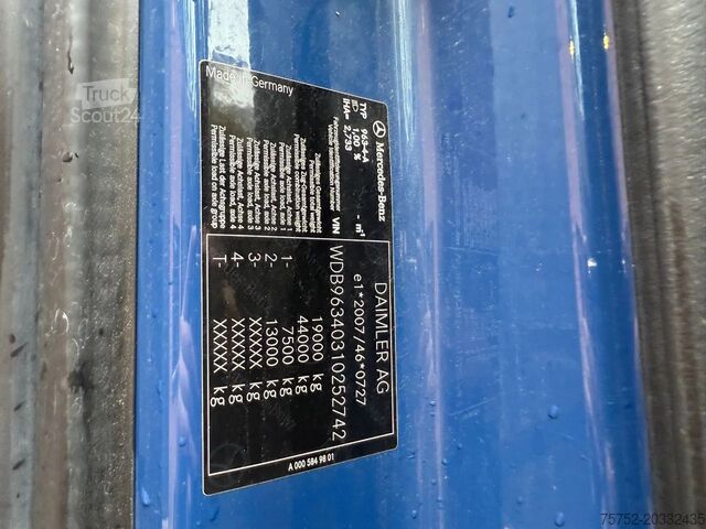 Standart-SZM Mercedes-Benz Actros 1940 4x2 Streamspace Spoilers 603.877KM