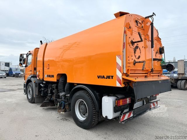 Balayeuse de voirie MERCEDES-BENZ Axor/1829/Euro5/Faun-VIAJET-7R/L/Kehrmaschine/