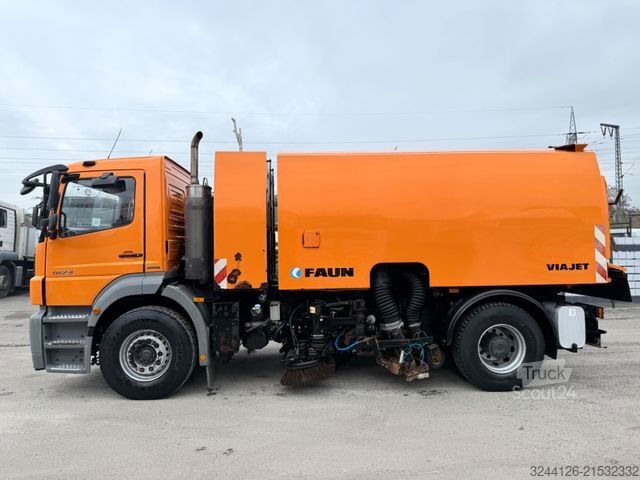 Balayeuse de voirie MERCEDES-BENZ Axor/1829/Euro5/Faun-VIAJET-7R/L/Kehrmaschine/