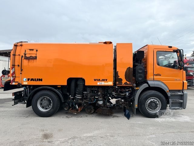 Balayeuse de voirie MERCEDES-BENZ Axor/1829/Euro5/Faun-VIAJET-7R/L/Kehrmaschine/