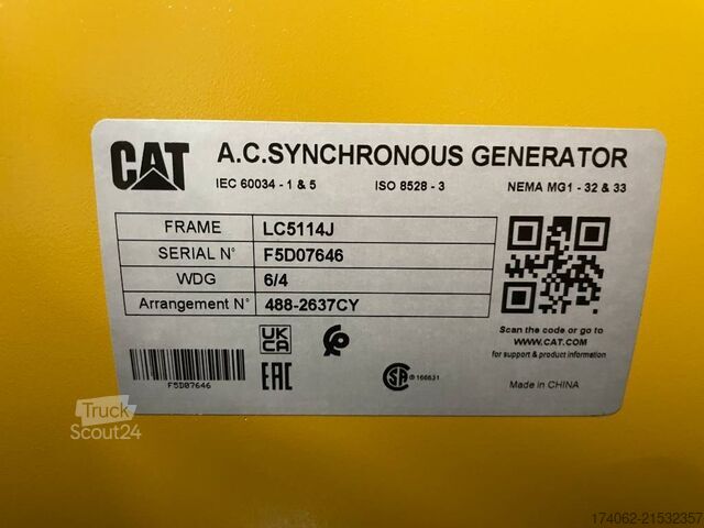 Tilslag Caterpillar DE330E0 - C9 - 330 kVA Generator - DPX-18022