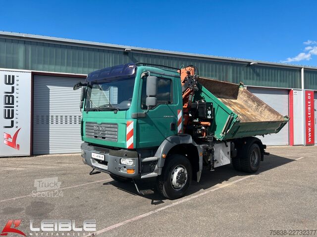 Camión volquete MAN TGM 18.280 4x4BB*Terex-Kran*Meiller-Kipper*