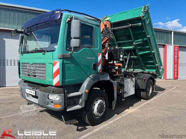 Camión volquete MAN TGM 18.280 4x4BB*Terex-Kran*Meiller-Kipper*