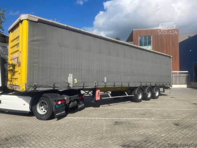 Schuifzeilen Fruehauf AIR SUSPENSION, DISC BRAKES (good France truck)