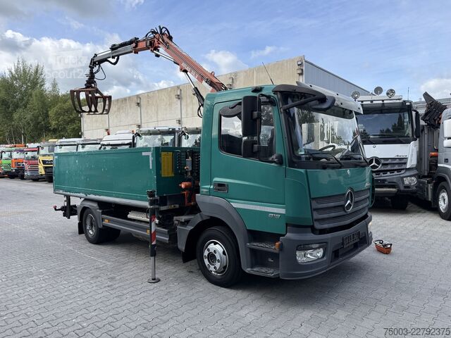 Pick-up varebil Mercedes-Benz Atego 818 L Kran Atlas 35.2 A2