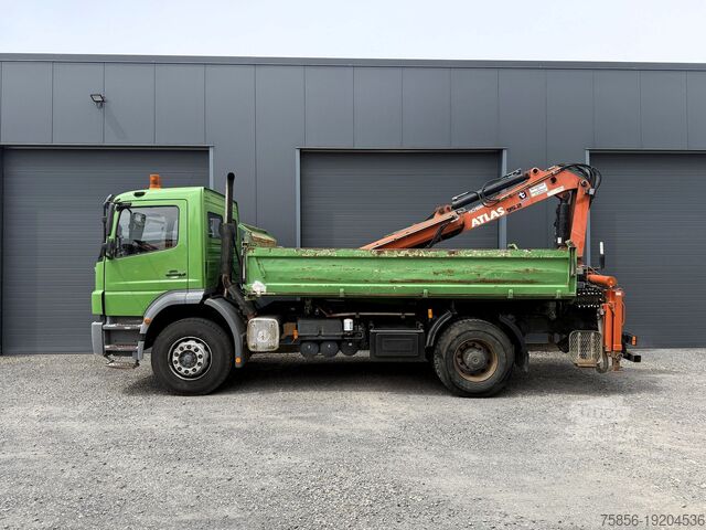 Vinçli damperli kamyon Mercedes-Benz Axor 1828 Kipper Heckkran Altas Bj. 12