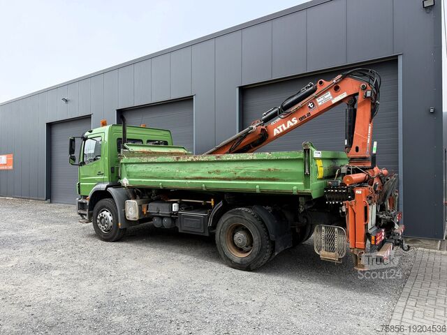 Vinçli damperli kamyon Mercedes-Benz Axor 1828 Kipper Heckkran Altas Bj. 12