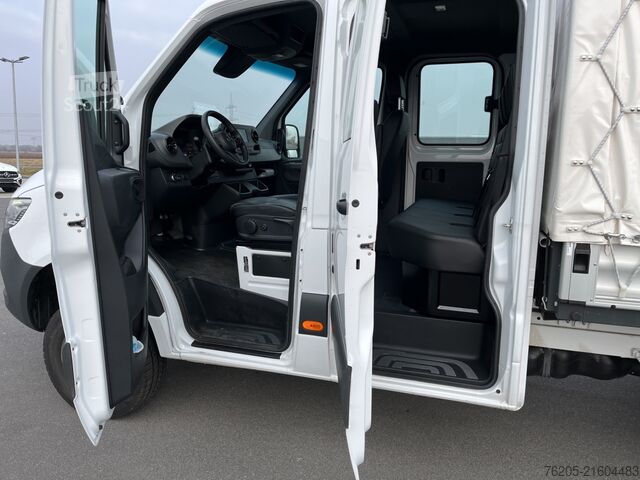 Фургон с брезентова завеса Mercedes-Benz Sprinter 319 CDI 4x4 Doka Pritsche  Klima LED AHK