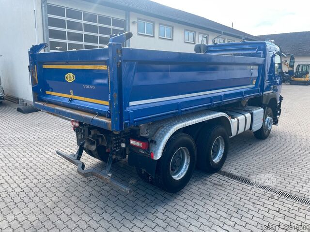 Camion-benne tricar VOLVO FMX 460 6x4 BLL Meiller Bordmatik Retarder TAAXL