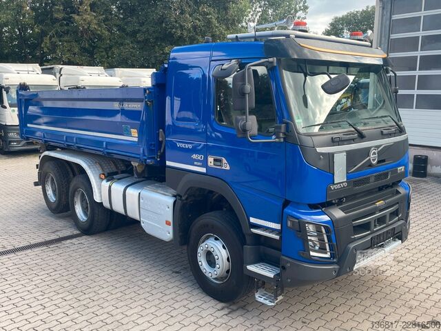 Camion-benne tricar VOLVO FMX 460 6x4 BLL Meiller Bordmatik Retarder TAAXL