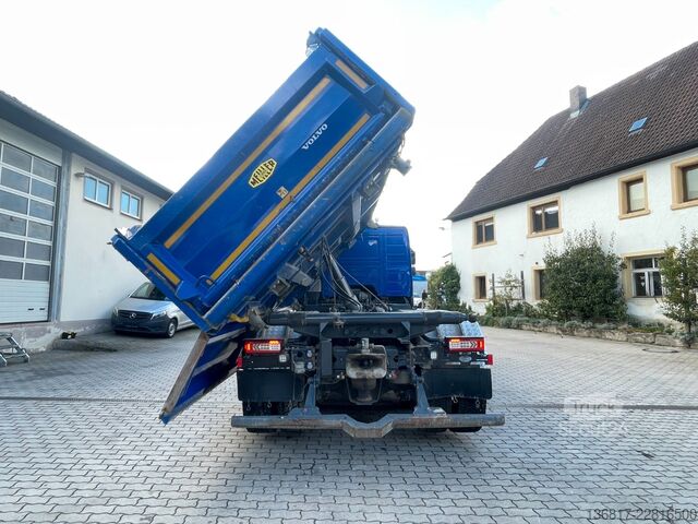Camion-benne tricar VOLVO FMX 460 6x4 BLL Meiller Bordmatik Retarder TAAXL