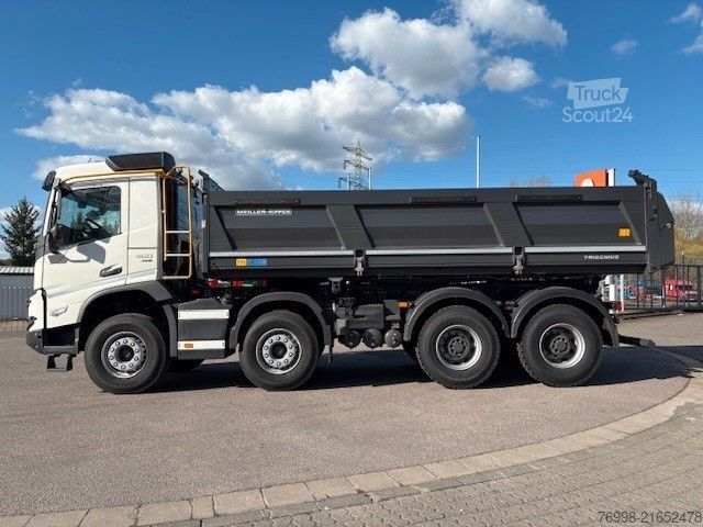Three-sided tipper truck VOLVO FMX460 8x4R Meiller DSK Trigenius