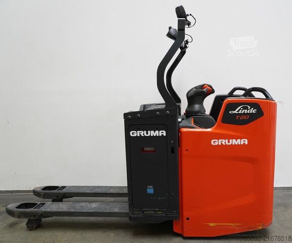 Transpallet elettrico con operatore a bordo in piedi Linde T 20 FP 1153-02