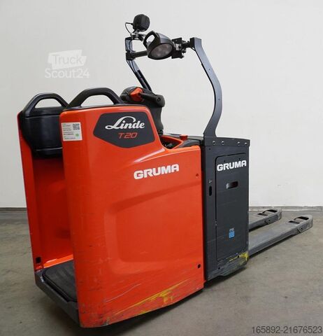 Transpallet elettrico con operatore a bordo in piedi Linde T 20 FP 1153-02