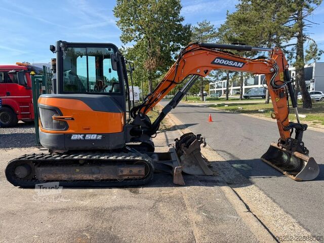 Minirýpadlo DOOSAN DX 50 Z-7 5.4T - *FULL HYDR - *CENTRAL GREASING...