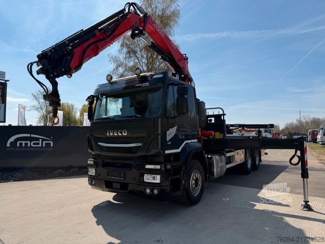 Tovorna dvigalka na tovornjaku IVECO Stralis X-Way 360 6x4 Pritsche Kran 23m AHK