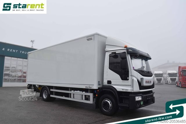 Škatlasti tovornjak IVECO Eurocargo 160-250 Koffer LBW 1500 Kg Automatik
