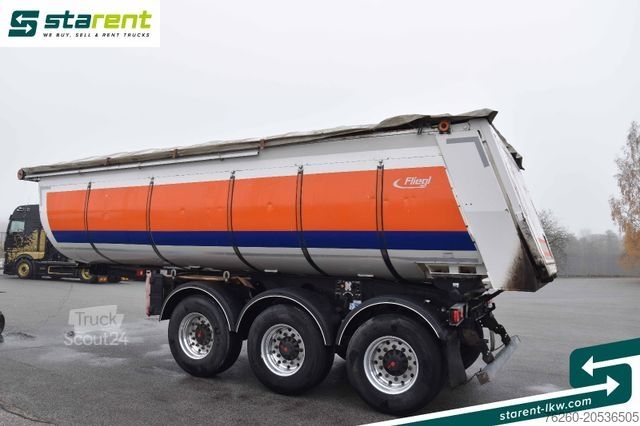 Semirimorchio ribaltabile FLIEGL Thermomulde 25m³ elektrisches Verdeck Liftachse
