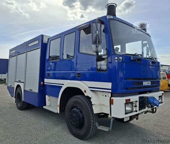 Skříňový nákladní automobil IVECO FF135E24W 4x4 Allrad THW GKW1 Seilwinde 9-Sitzer