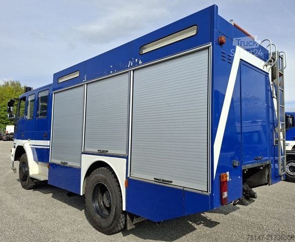 Skříňový nákladní automobil IVECO FF135E24W 4x4 Allrad THW GKW1 Seilwinde 9-Sitzer