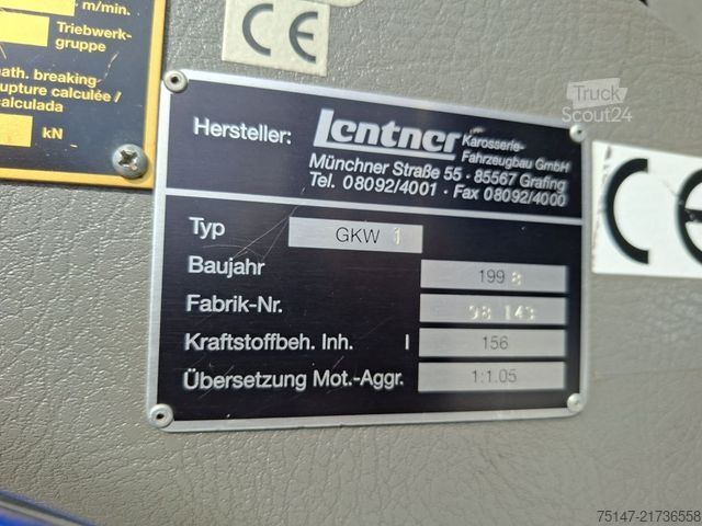 Skříňový nákladní automobil IVECO FF135E24W 4x4 Allrad THW GKW1 Seilwinde 9-Sitzer