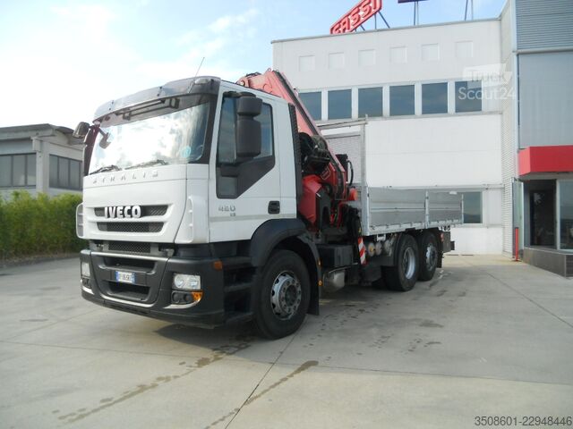 камион с кран и фиксирана каросерия Iveco STRALIS 420