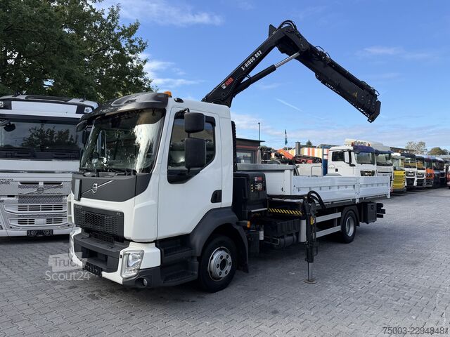 Vrachtauto met open laadbak Volvo FL 210 Kran Hiab X-HiDuo 082