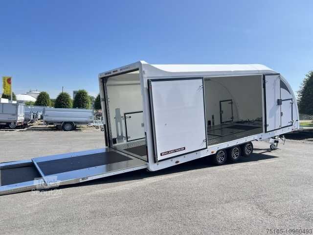 Car carrier trailer Brian James Race Transporter 6 ALF Autotransporter geschloss
