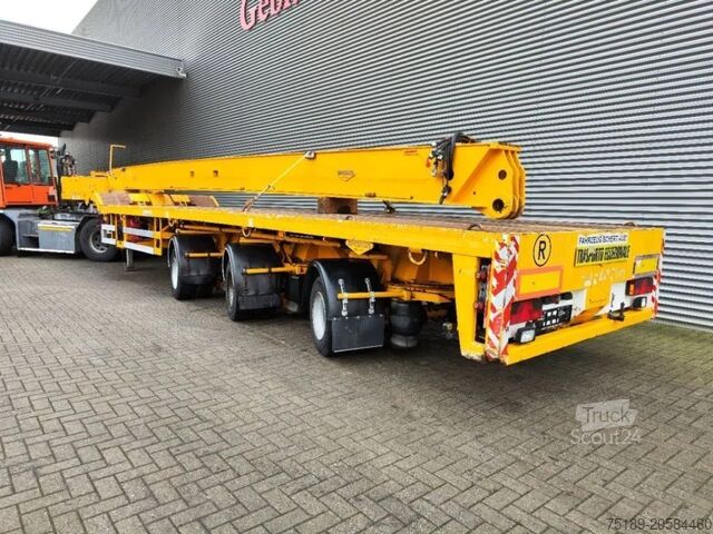 Platform trailer Broshuis 3AOU-48/3-15K Total Lenght: 44,6 Meter Wing Car...