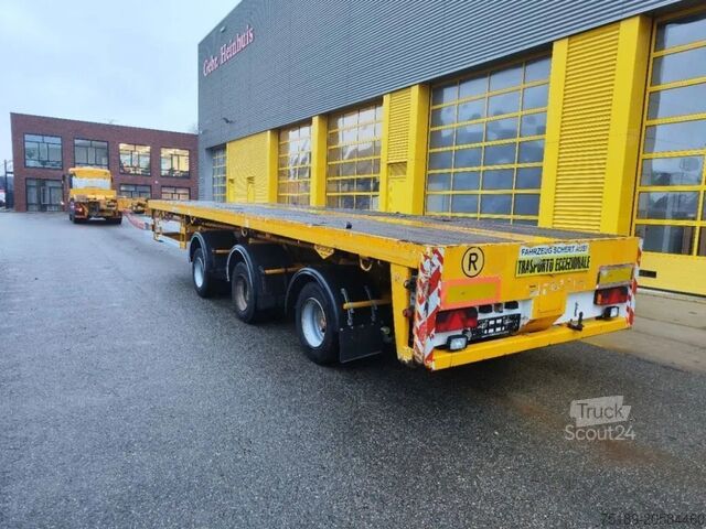 Platform trailer Broshuis 3AOU-48/3-15K Total Lenght: 44,6 Meter Wing Car...