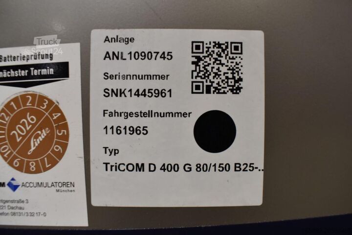 Forklift aküsü AIM TriCOM D 400 G 80/150 B25-FP D EU