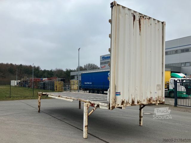 Reboque de carroçaria intercambiável KRONE Wechselbrücke Pritsche