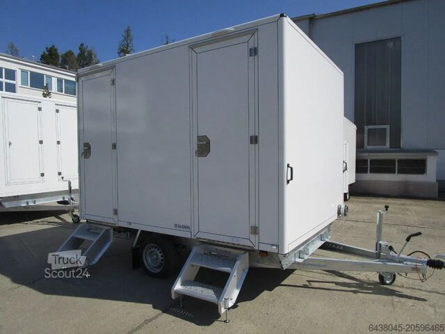 WC mobile TEDESCO di QUALITÀ GLOBALE, modello 2-1-2 GLOBAL, direttamente dall’importatore! GLOBAL KWALITEIT DUITSE toiletwagen type 2-1-2 GLOBAL ...